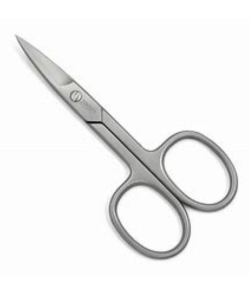     			Monaliza Misc. Curved and Rounded Facial Hair Premium Manicure Scissors Multi-purpose -1 pc 3.5 inch-Stainless Steel Scissors For Men - Moustache Scissor, Beard Trimming Scissors, Safety Use for Eyebrows, Eyelashes, Nose, And Ear Hair