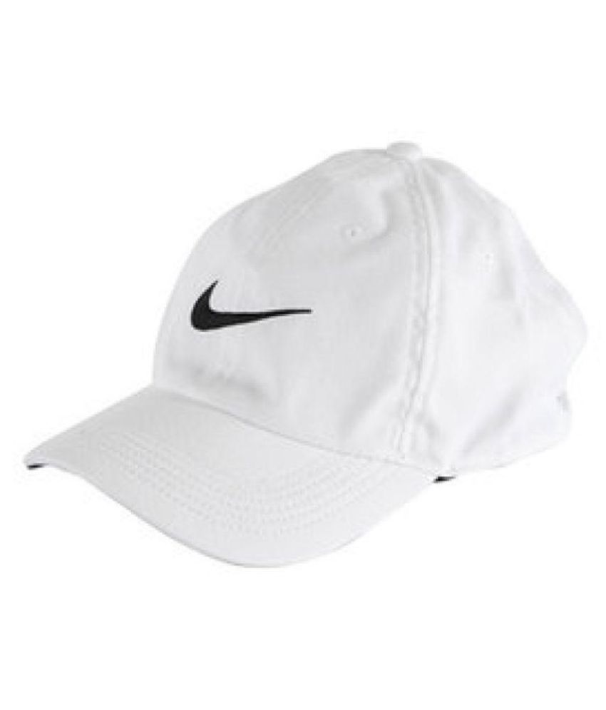 all white nike cap