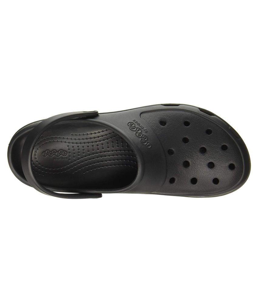 Crocs Jibbitz by Presley Black Synthetic Leather Sandals - Buy Crocs ...