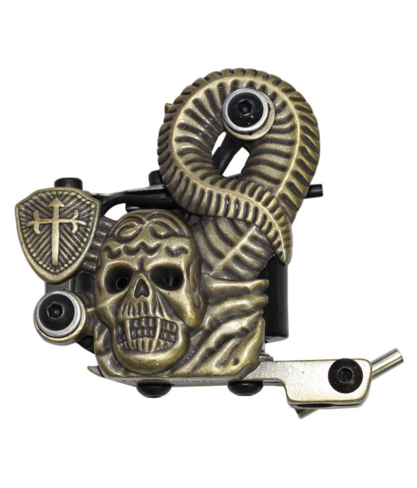 MUMBAI TATTOO SKULL COIL MACHINE GOLD (PACK OF 1) Buy Online at Best