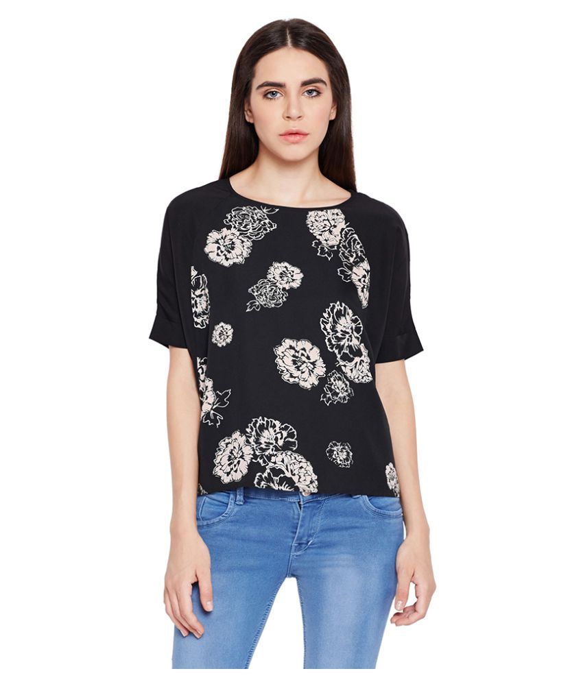 Oxolloxo Polyester Regular Tops - Black - Buy Oxolloxo Polyester Regular Tops - Black Online at 