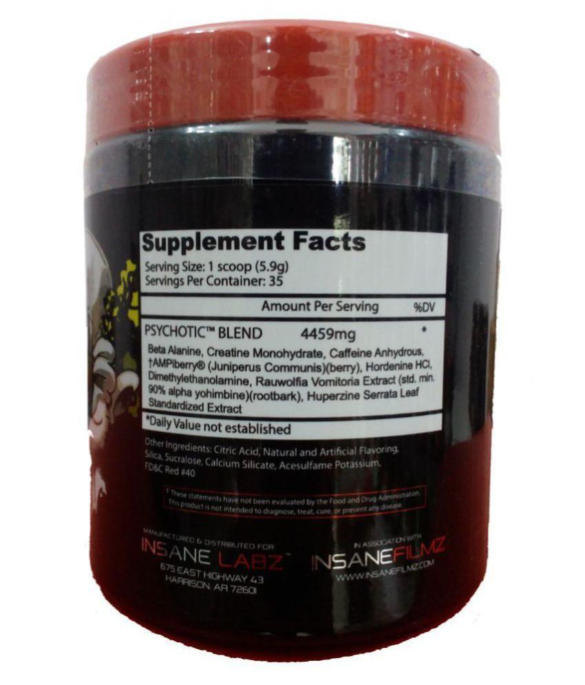 Insane labz Psychotic PreWorkout Cotton Candy 208 gm Buy