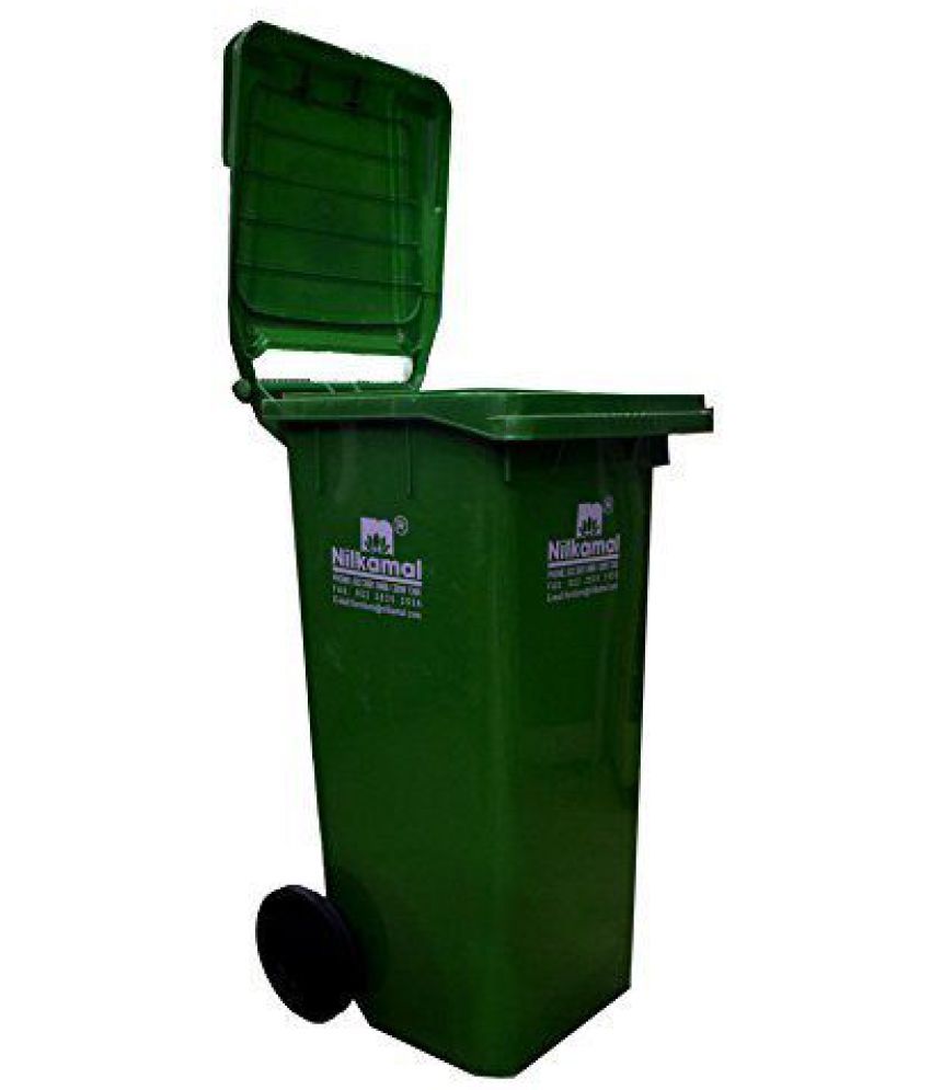 Nilkamal Big Garbage Waste Trash Bucket Dustbin With Lid And Strong ...