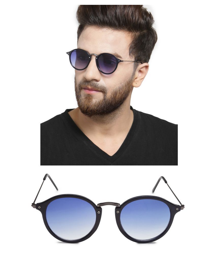 Get Glamr Blue Round Sunglasses ( SGUNMT0578 ) Buy Get Glamr Blue