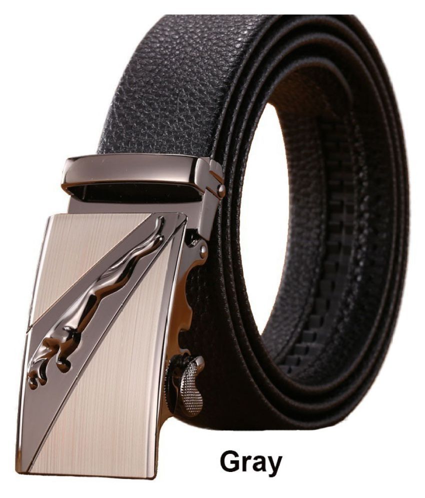 ZXG Gray Leather Formal Belt - Pack of 1: Buy Online at Low Price in ...