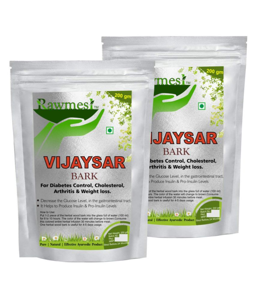     			rawmest Vijaysar Wood Bark 400 gm