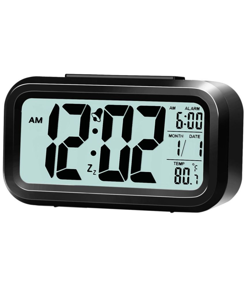 Ace Distributors Digital Plastic Rectangular Table Clock - Pack of 1 ...