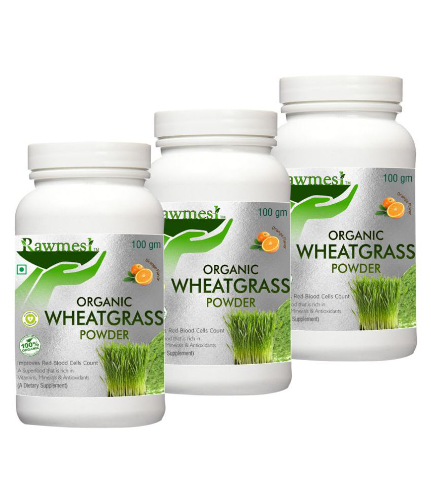     			rawmest Wheatgrass powder improves Red blood cells, 300 gm Multivitamins Powder