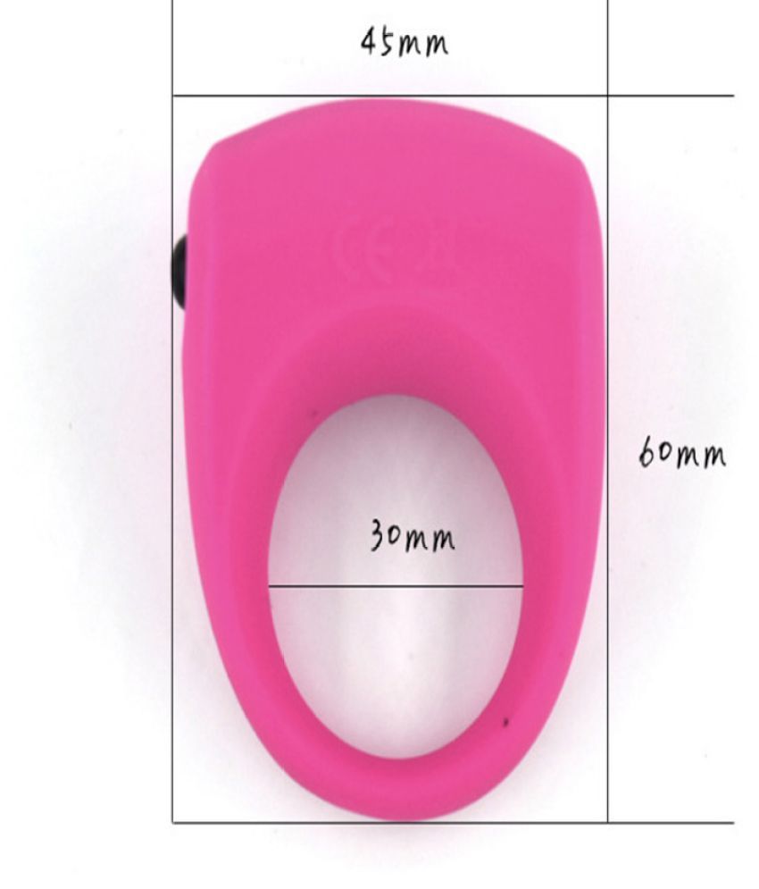Kamalife Pink 1 Pc Silicone Lock Fine Ring Clitoris Vibrator Mens 6361