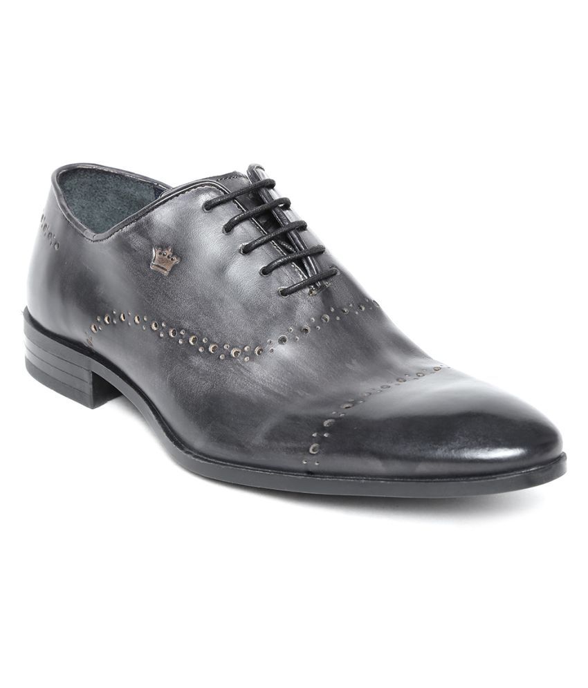 Louis Philippe Oxford Genuine Leather Black Formal Shoes Price in India ...