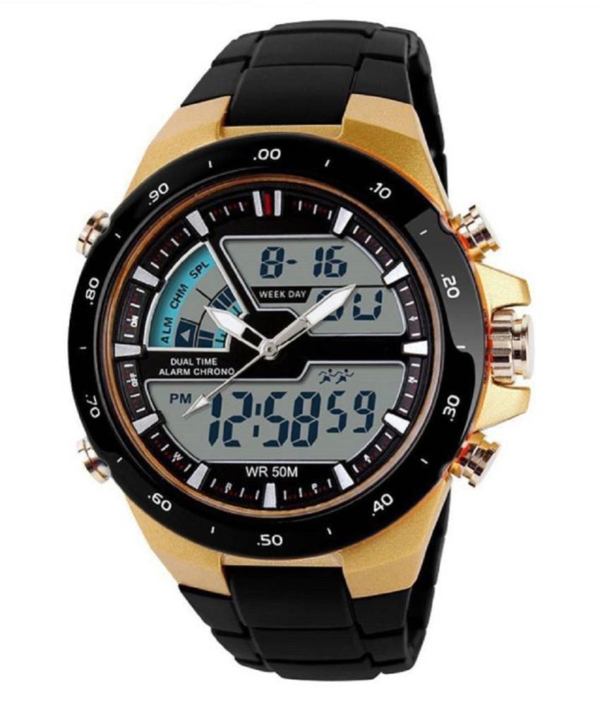 VB ENTERPRISE MULTIFUNCTION GOLD ANALOGDIGITAL SPORT WATCH Price in