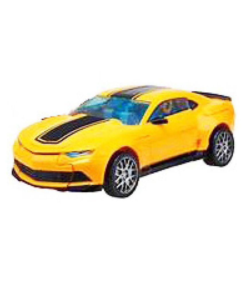 yellow robot car toy