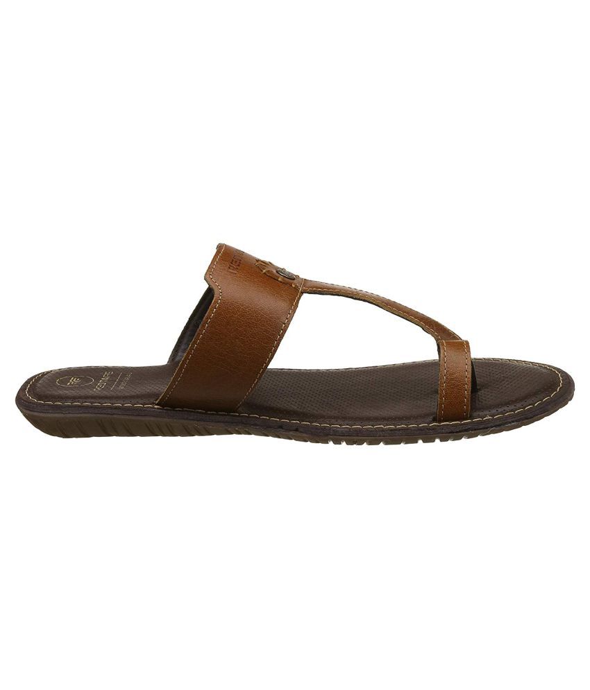 red tape men's tan leather sandals