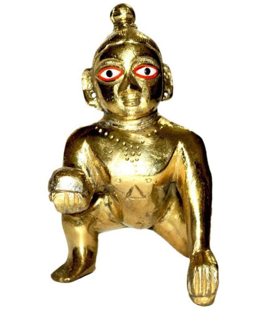     			Astha Jyotish Golden Laddu Gopal Idol