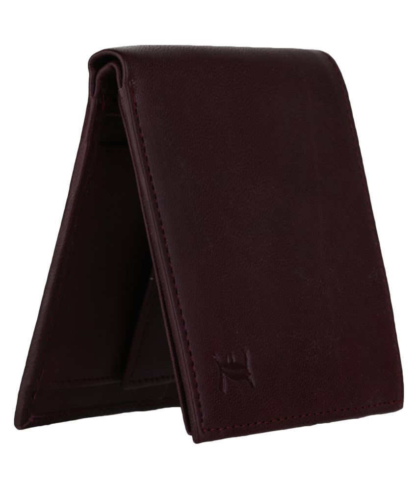 Leana Leather Maroon Casual Regular Wallet: Buy Online at Low Price in ...