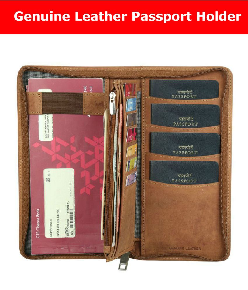 Style 98 Leather Tan Formal Passport Wallet Buy Online at Low Price in