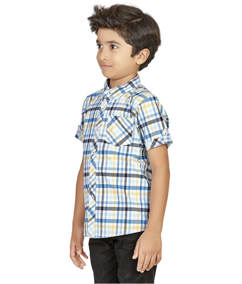 Ninety Nine Boys Full Sleeve 100% Cotton dobby Shirt With Zipper - Buy ...