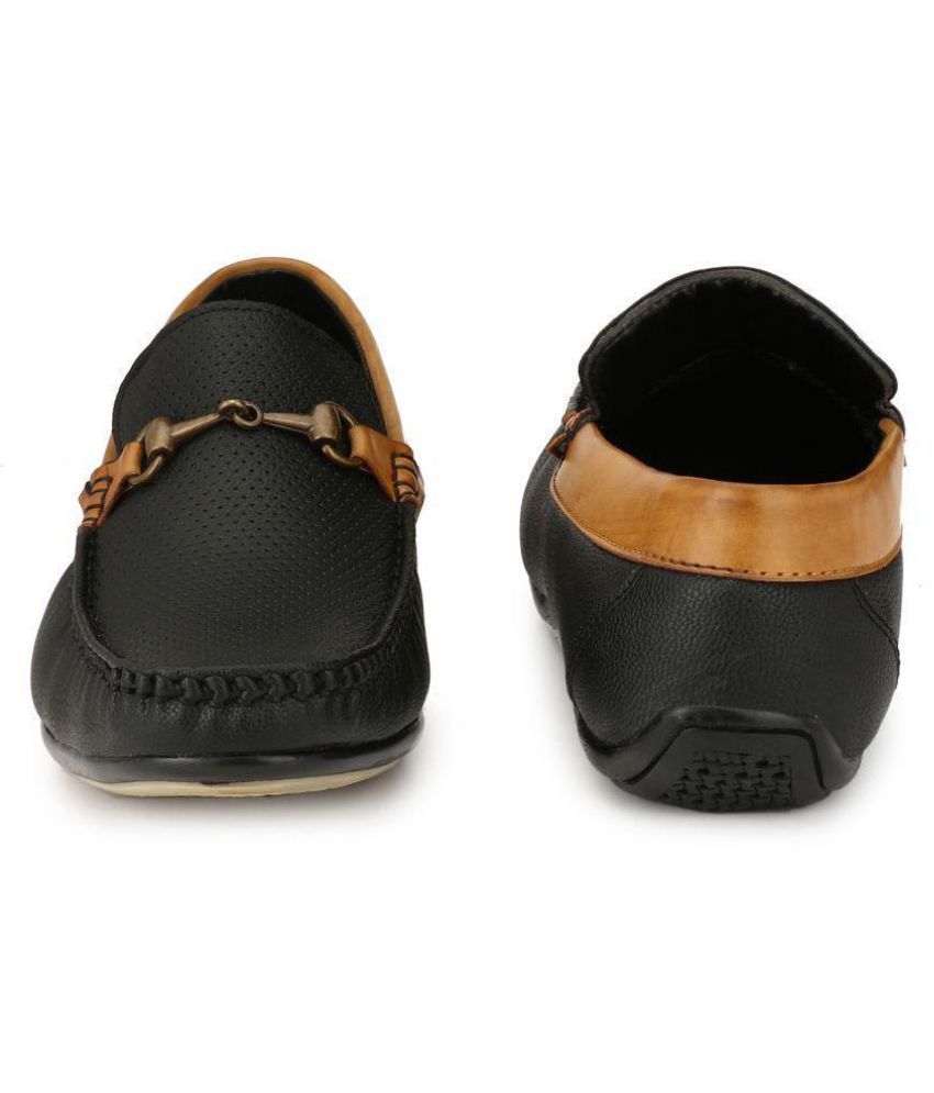 lee fox loafers black