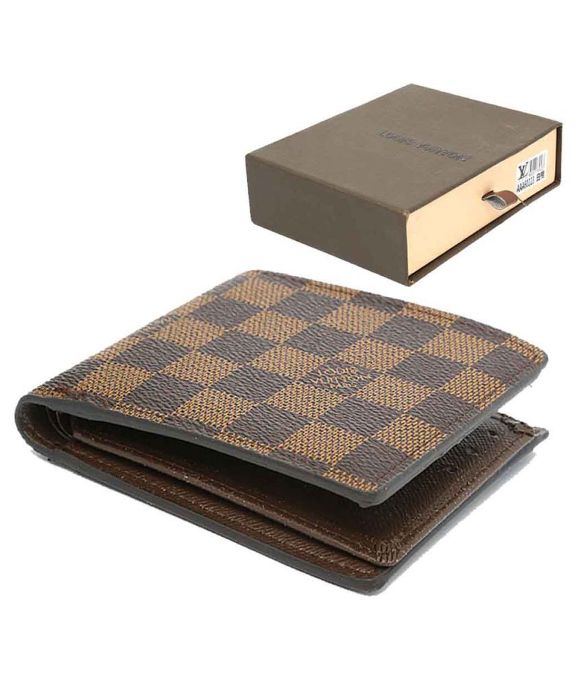 LV Belt Leather Brown Casual Regular Wallet: Buy Online at Low Price in India - Snapdeal