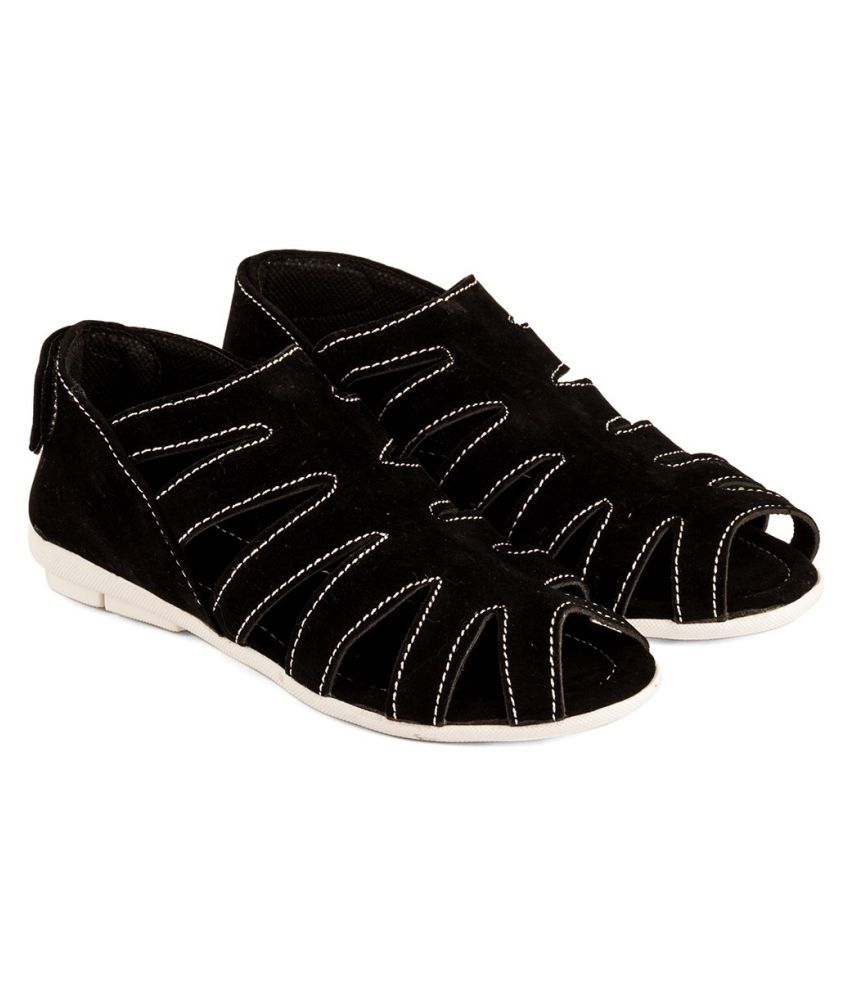 stylish black flats for women