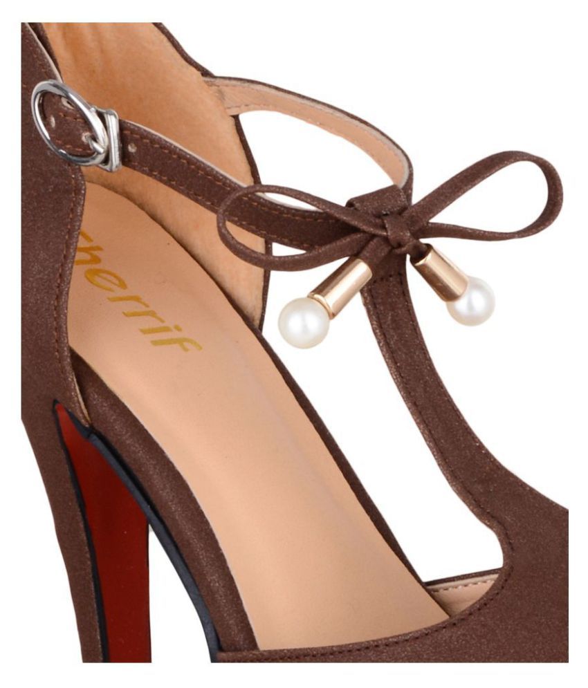 chocolate brown stiletto heels