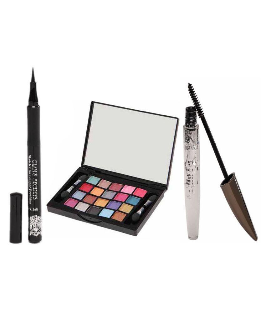 Glam's Secrets Sketch Liner Pen & Mascara & Eye Palette Pressed Powder