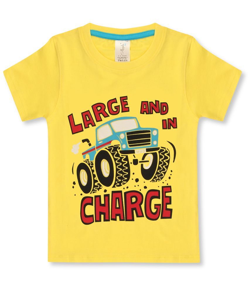     			Ap'pulse Pack of 1 Boys 100% Cotton T-Shirt ( Yellow )