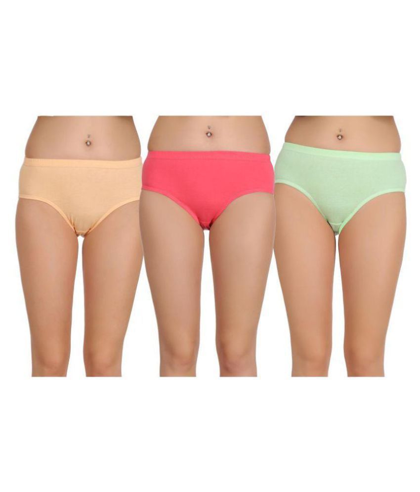     			Eve's Beauty Pack of 3 Cotton Women's Briefs ( Multi Color )