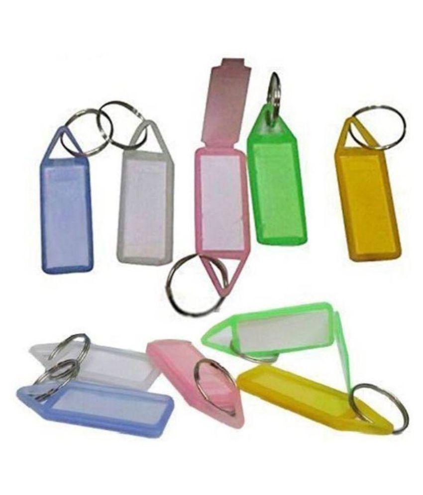     			IM Assorted Tag Pack of 50 Key Chain Locking Key Chain  (Multicolor)