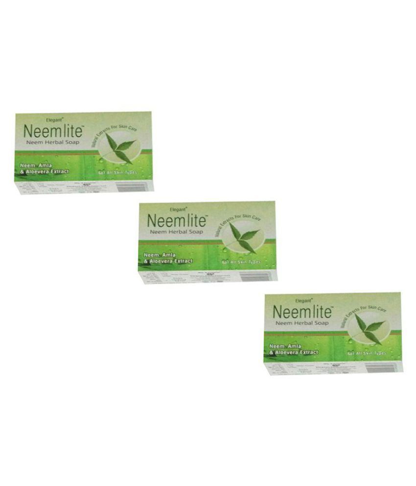 Elegant ELEGANT NEEMLITE SOAP (NEEM, AMLA, ALOEVERA, KARANJ BEEJ) Soap