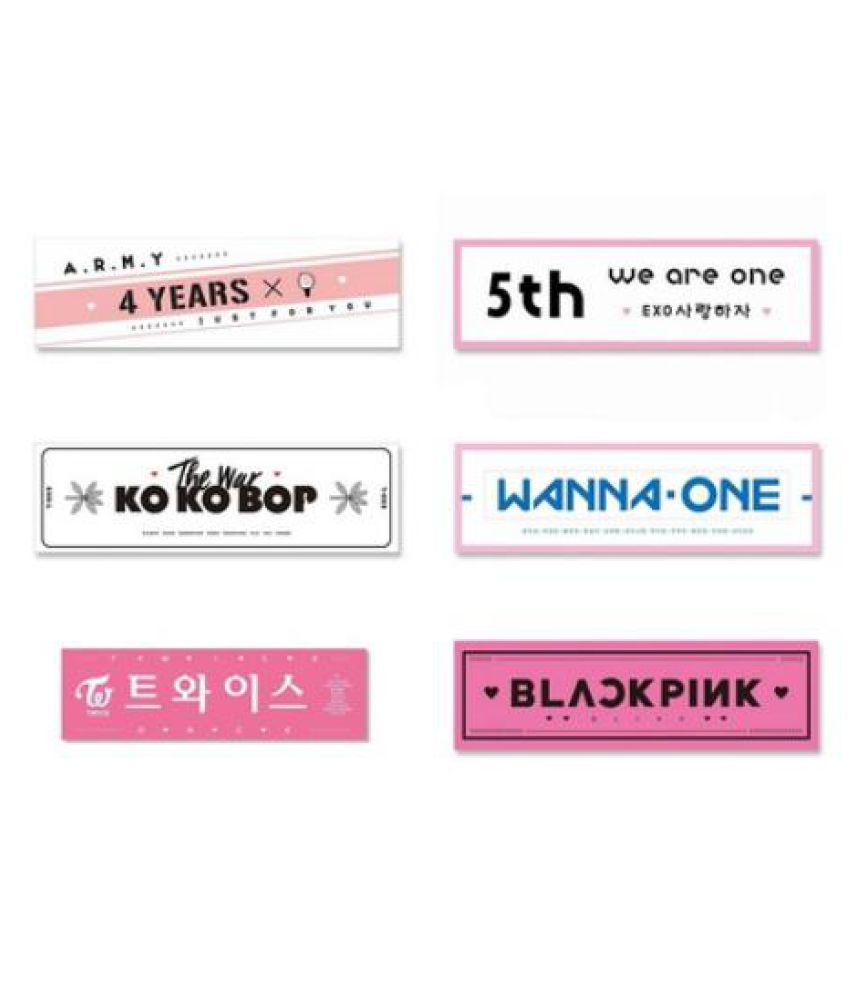 Kpop Bts Exo Twice Blackpink Wanna One Support Banner Buy Online At Best Price In India Snapdeal