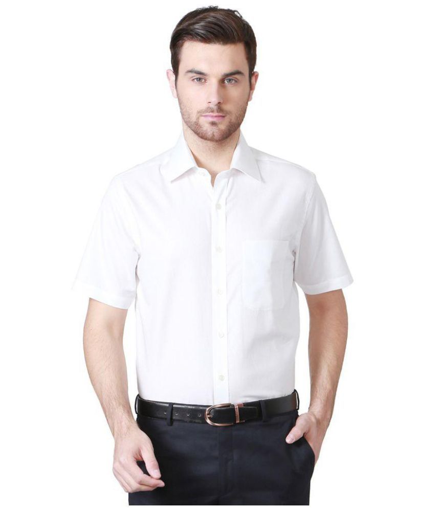 JAABILI White Regular Fit Formal Shirt - Buy JAABILI White Regular Fit ...