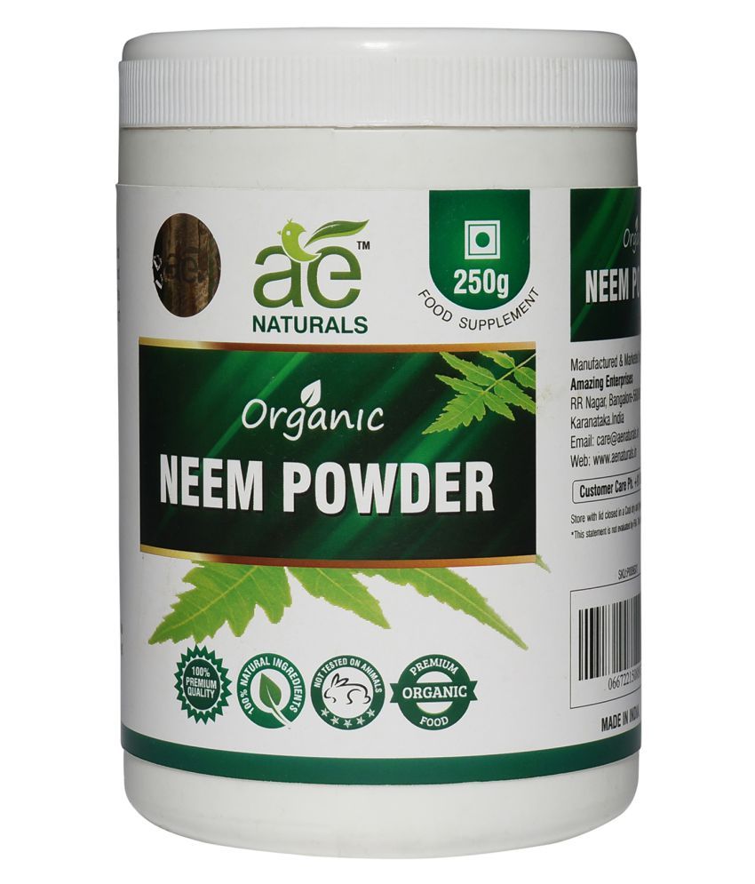 AE Naturals Pure Organic Neem Powder 250 gm Buy AE Naturals Pure