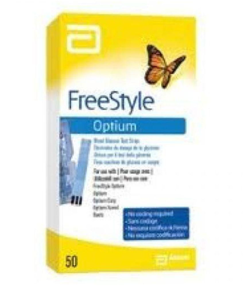 Freestyle Optium 50 Test Strips 30/04/2020: Buy Online at Best Price in ...