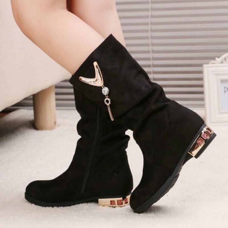 Boots for girls without heels Clearance