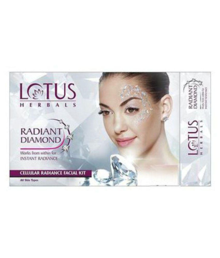 Lotus Herbal Radiant Diamond Bleach Cream & Radiant Diamond Facial Kit 600 gm Buy Lotus Herbal