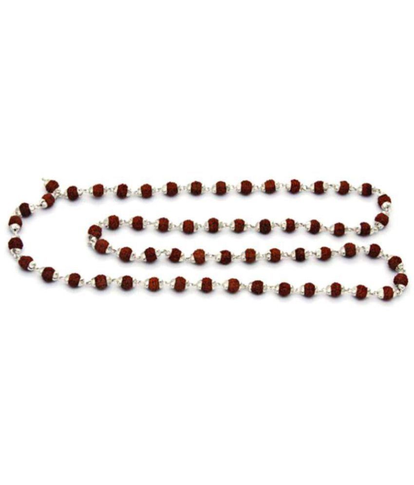     			Astha Jyotish Silver (White Metal) Capping Rudraksh Mala