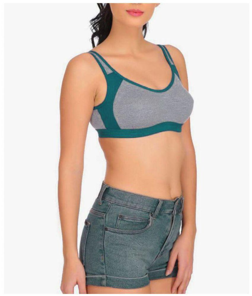 Buy BODY TONIC Cotton Sports Bras Gray Online at Best Prices in India Snapdeal
