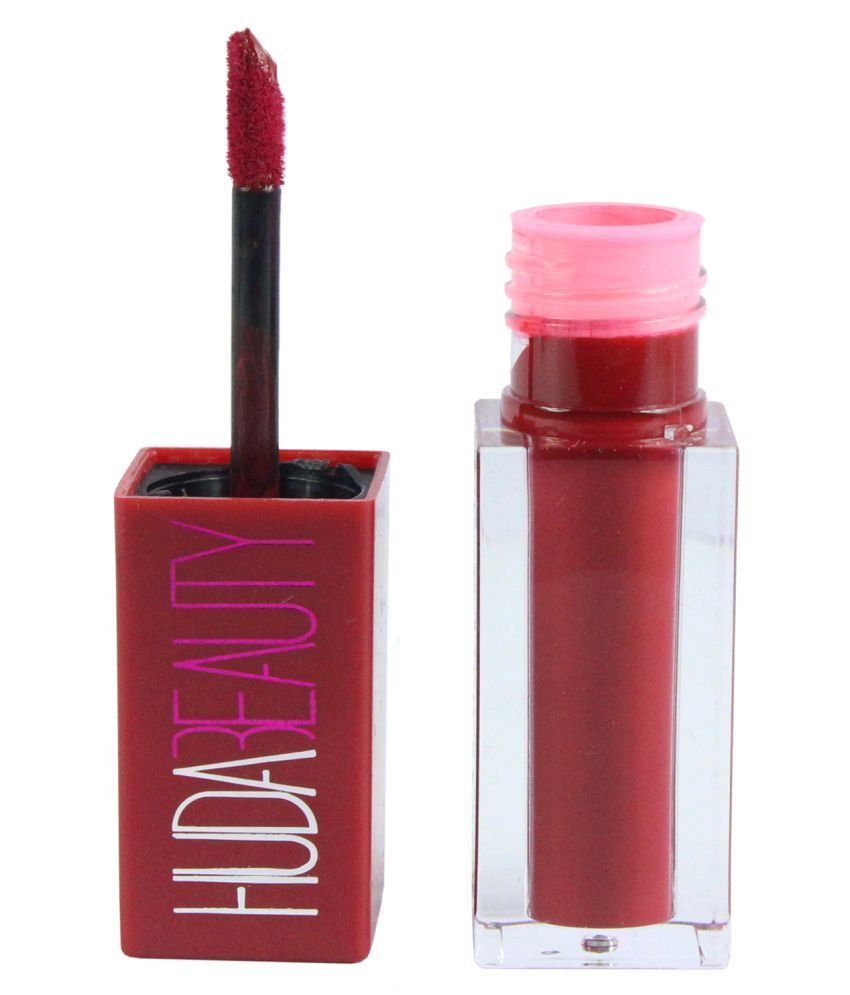 maroon huda beauty lipstick