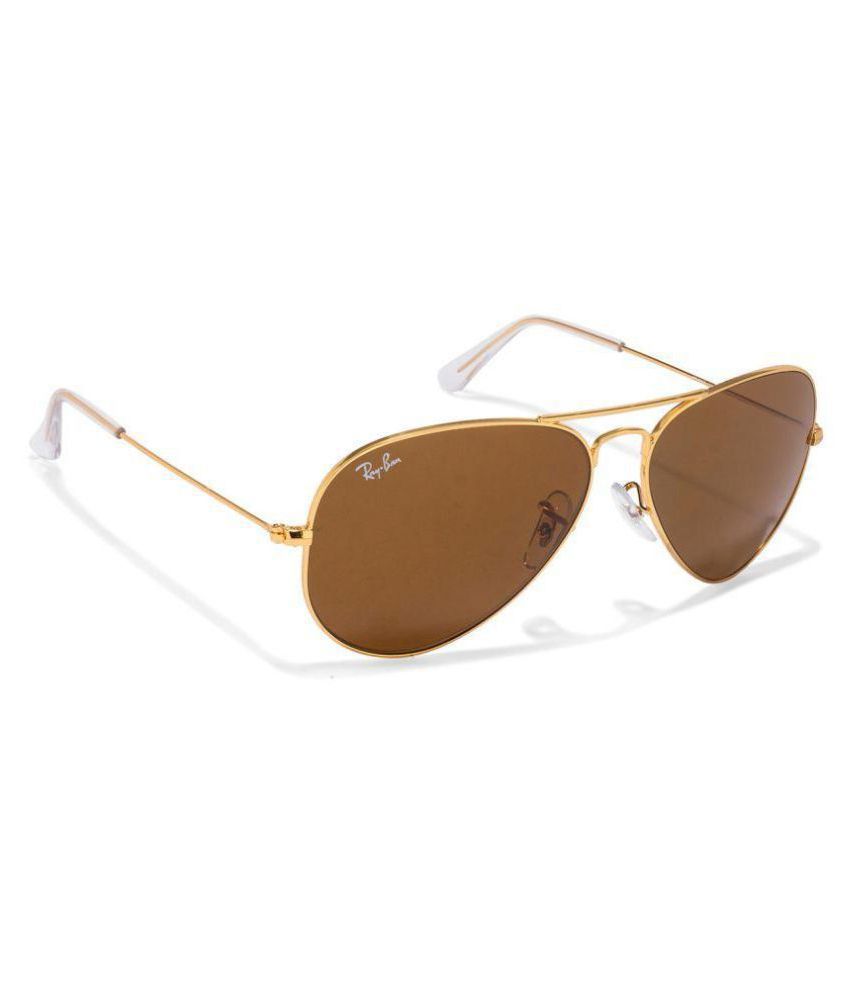 Buy Ray Ban Sunglasses Brown Pilot 