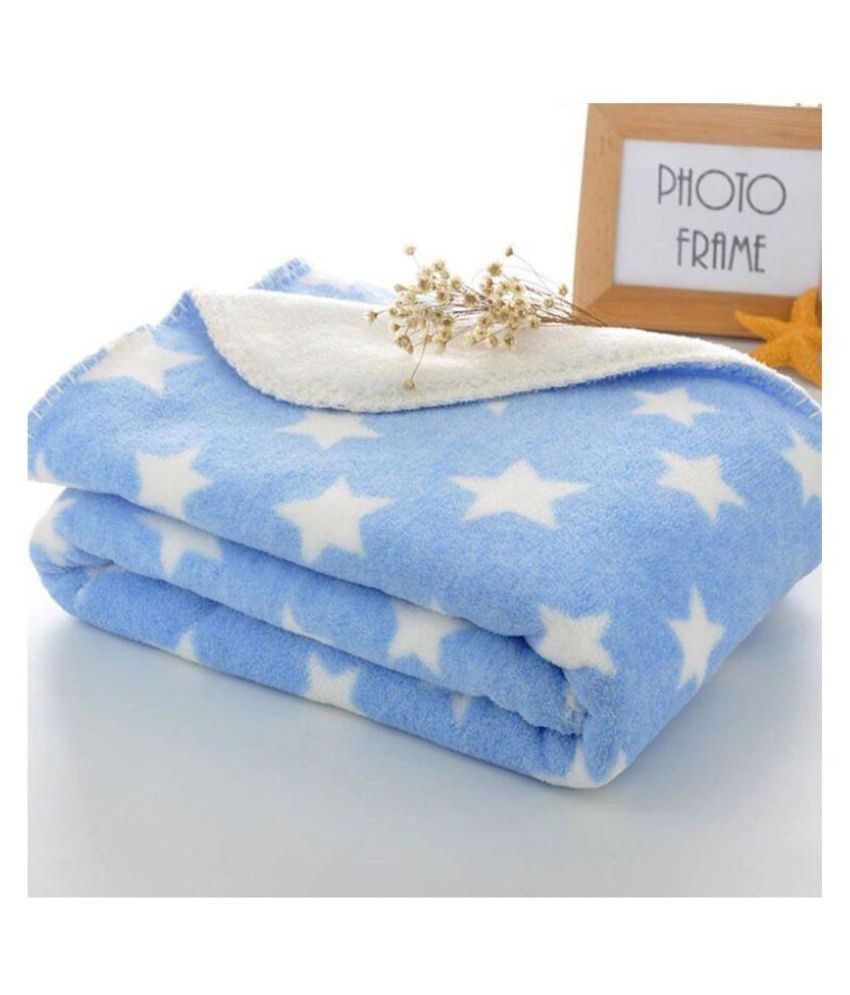     			Brandonn - Multicolor Flannel Baby AC Blanket (Pack of 1)