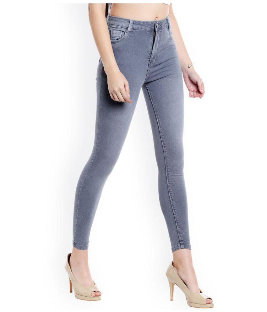 Ever Diva Denim Jeans Grey Buy Ever Diva Denim Jeans Grey Online At Best Prices In India