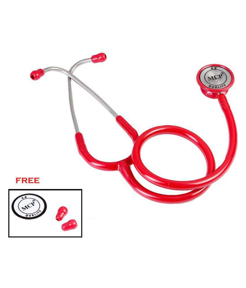 Mcp Dual Head Stethoscope Red for doctor & Student cm Adult: Buy Mcp ...