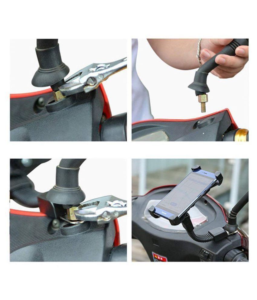 Universal Motorbike Holder Anti Shake Fall Prevention 360 Degree Rotation With Anti