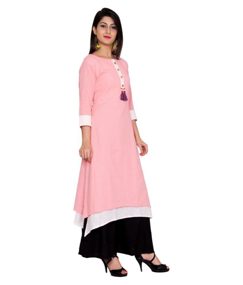 asymmetrical hemline kurti