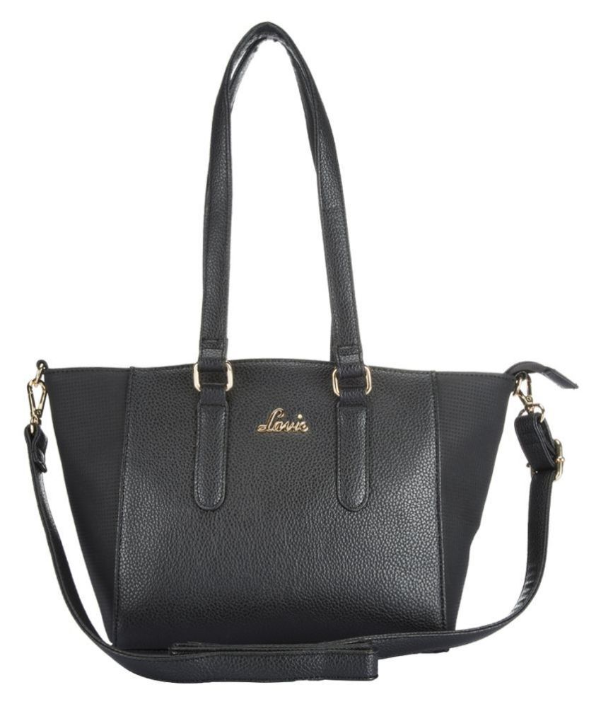 Lavie Black Faux Leather Shoulder Bag - Buy Lavie Black Faux Leather Shoulder Bag Online at Best 