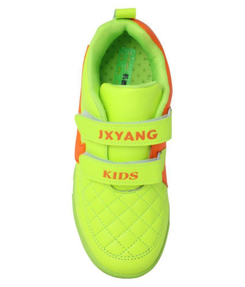 white and lime green shoes