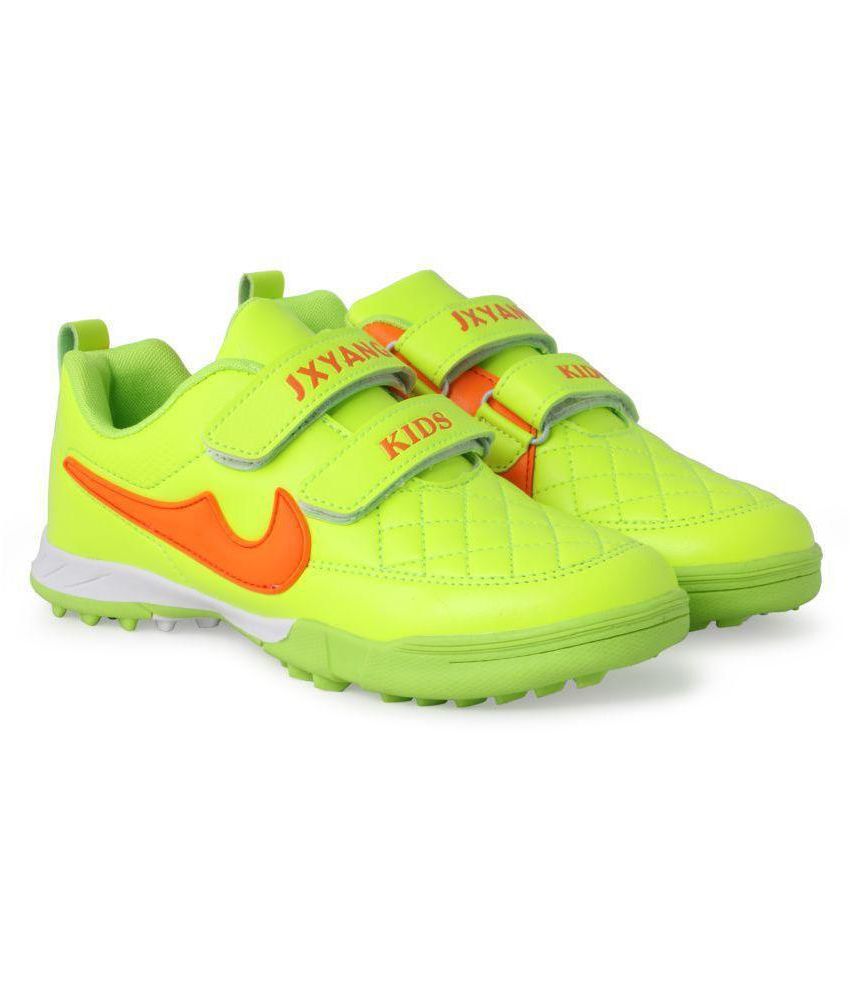 white and lime green shoes