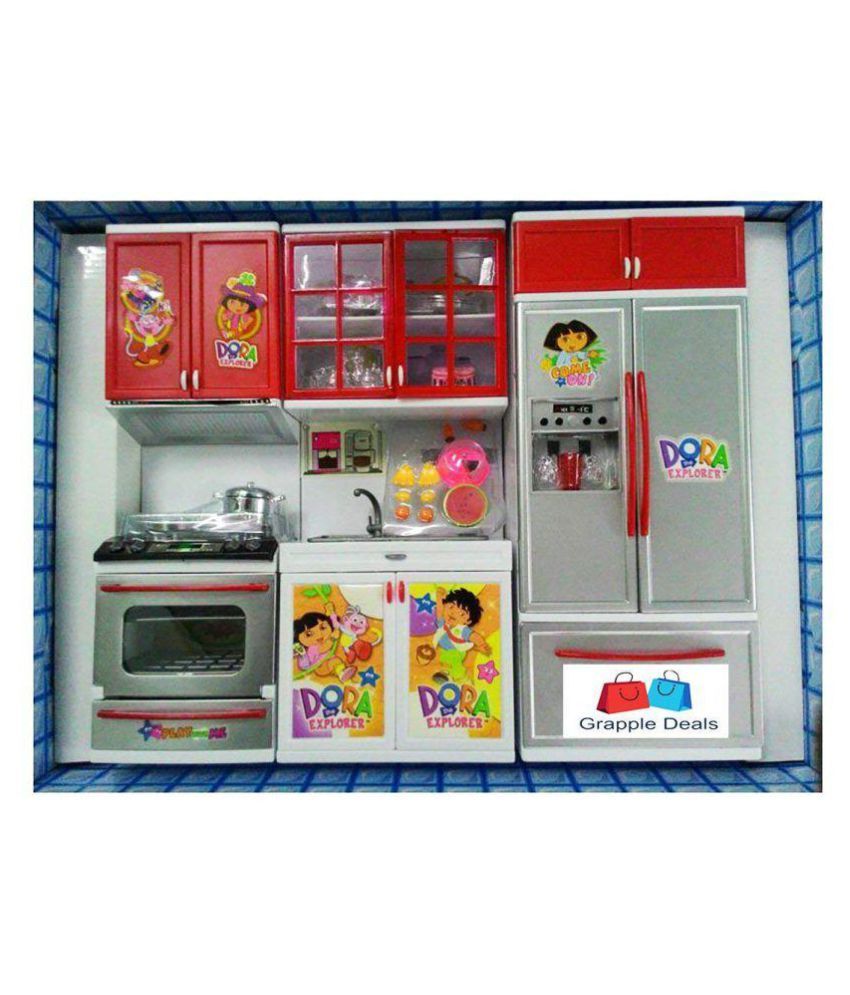 New Toy Chehar Enterprise Dora Kitchen Play Set 3 Compartments For New Toy Chehar Enterprise Dora Kitchen Play Set 3 Compartments For Kids