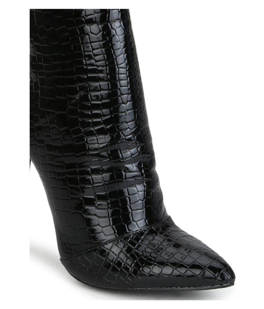 truffle collection mid heel ankle boots